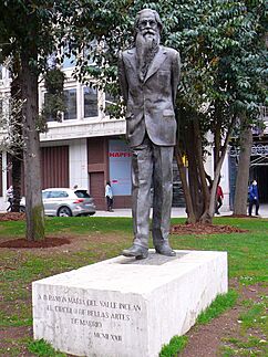 Archivo:Madrid - Monumento a Valle-Inclán en el Paseo de Recoletos 1