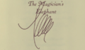 Magician's Elephant (signed) (cropped)