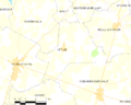 Map commune FR insee code 53011