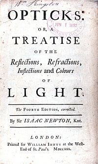 Archivo:Newton Opticks titlepage