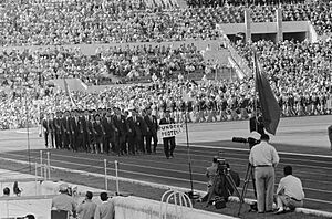 Archivo:Olympische Spelen te Rome Opening Formosa liep onder protest, Bestanddeelnr 911-5406
