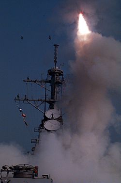 Archivo:Operation Desert Strike - Tomahawk cruise missiles launch