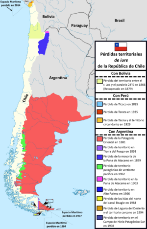 Archivo:Pérdidas territoriales de iure de la República de Chile