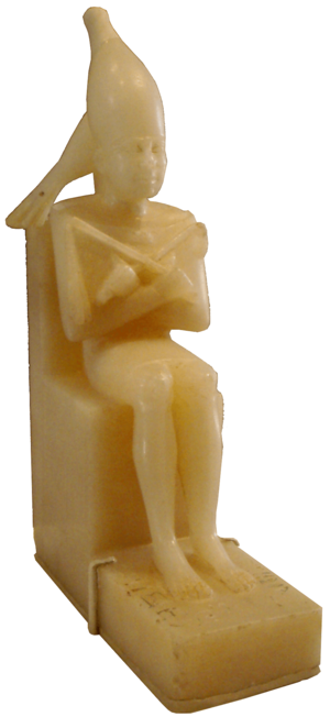 Archivo:PepiI-SedFestivalStatuetteWithHorusFalcon BrooklynMuseum