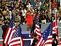 Roger Federer wins the US Open 2008
