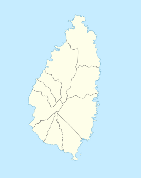 Saint Lucia adm location map