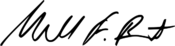 Signature of Michael F. Bennet.svg