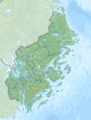 Sweden Stockholm relief location map