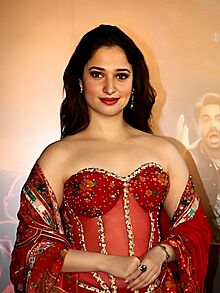 Tamannaah Bhatia at the Aaj Ki Raat launch event (cropped).jpg