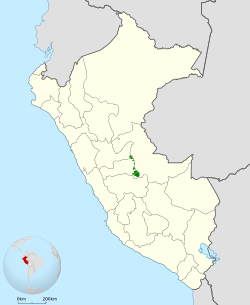 Distribución geográfica de la tangara del Sira.