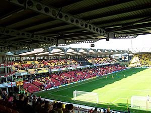 Archivo:Vicarage Road Rous and SW Corner 2012