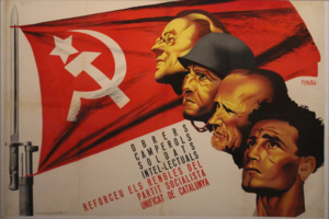 Archivo:Workers, peasants, soldiers, intellectuals, reenforcing the ranks of the Unified Socialist Party of Catalonia