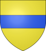 Archivo:Blason-or-fasce-azur