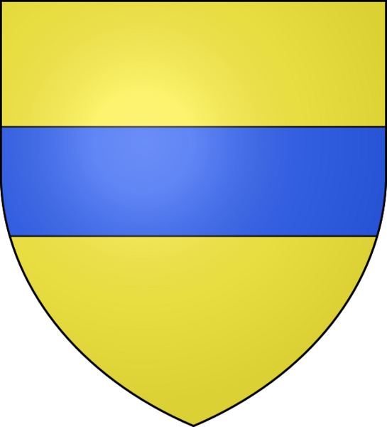 Blason-or-fasce-azur