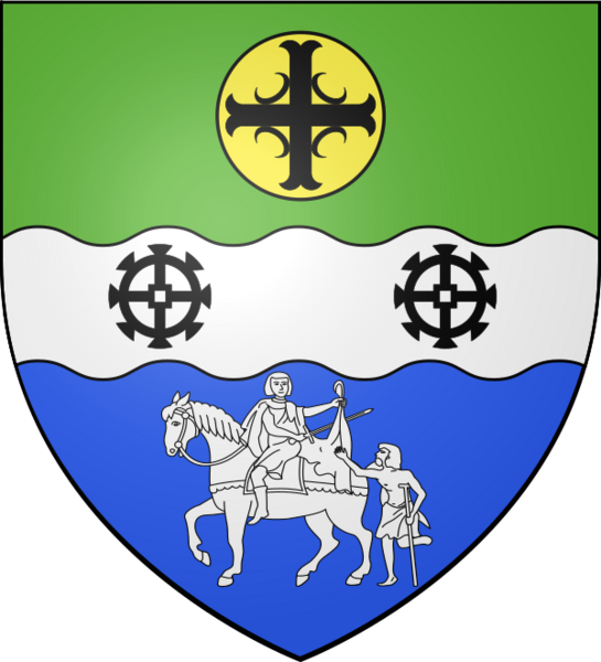 Blason ville fr SOUMAINTRAIN 89