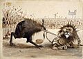 Britain defeated by the All Blacks. 1908 (Alexander Turnbull Library C-109-020)