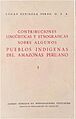 CSIC-Lucas Espinosas Pérez Contribuciones Lingüisticas y Etnográficas sobre algunos Pueblos Indígenas del Amazonas Peruano