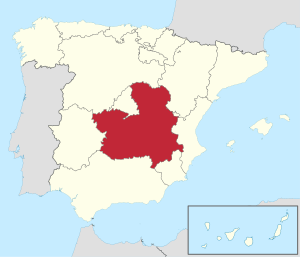 Castilla-La Mancha in Spain (plus Canarias).svg