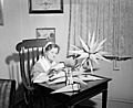 Christmas Candles and Moravian stars Winston- Salem, NC Forsyth Co Nov 1948 Negatives by Frank Jones, W.S. Miss Mamie Thomas, Mrs - J.Z. Shaffner. From the North Carolina Conservation and Development (8287720615)