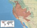 Crotalus oreganus distribution (RDB)