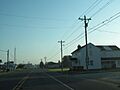 Delaware State Route 26 eastbound Gumboro approaching split with DE 54