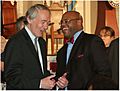 Ed Markey and Mo Cowan at John Kerry farewell - 2013