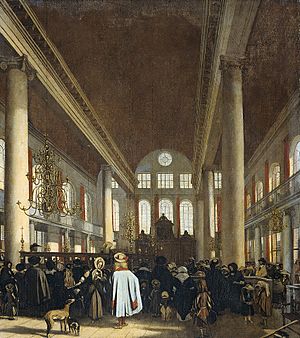 Archivo:Emanuel de Witte - Interieur van de Portugese synagoge te Amsterdam