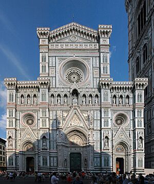 Archivo:Front view of Santa Maria del Fiore