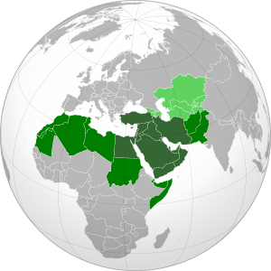 Archivo:Greater Middle East (orthographic projection)