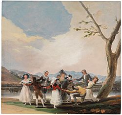 Archivo:La gallina ciega (boceto) por Francisco de Goya