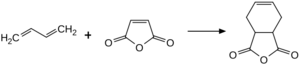 Archivo:Maleic anhydride Diel.Alder reaction with butadiene