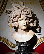 Medusa head by Gianlorenzo Bernini in Musei capitolini