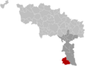 Momignies Hainaut Belgium Map