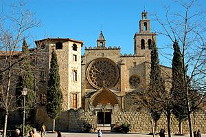 Archivo:Monestir de Sant Cugat - Vista general