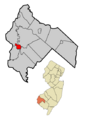 Salem County New Jersey Incorporated and Unincorporated areas Salem Highlighted