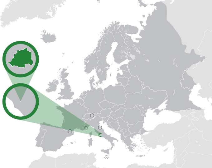 Vatican Europe Location