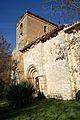 Vista de la Iglesia de Ubani (Navarra) - Portada y torre