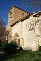 Vista de la Iglesia de Ubani (Navarra) - Portada y torre