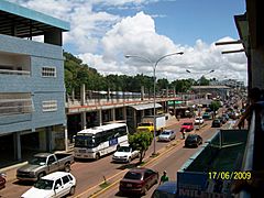 Vista del centro de pto.ayacucho desde un edificio comercial-venezuela