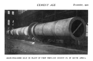 Archivo:Allis-Chalmers rotary cement kiln photo in Cement Age 1910 v11 n6 p398