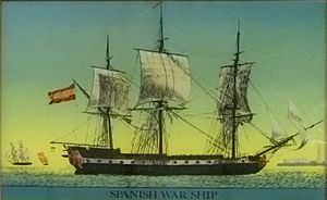 Anonymous - Spanish warship.JPG