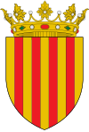 Armas de Aragón con timbre de corona real abierta.svg