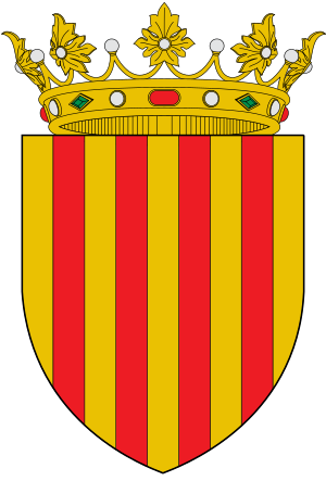 Archivo:Armas de Aragón con timbre de corona real abierta