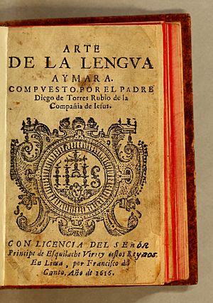 Archivo:Arte de la lengua aymara Diego de Torres Rubio 1616 title page