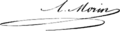 Arthur Morin signature