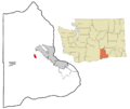 Benton County Washington Incorporated and Unincorporated areas Benton City Highlighted