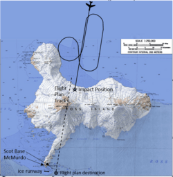 Archivo:Flight Air New Zealand 901 crash map