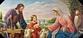 Heilige Familie Chromolithographie c 1930