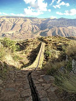 Incan aqueduct at Tipon. Cusco, Peru.jpg