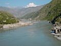 Indus river from karakouram highway